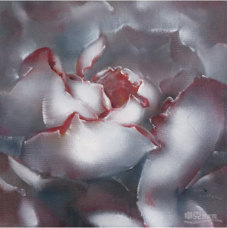 罗发辉  玫瑰花NO.1   60*60cm  布面油画 2012