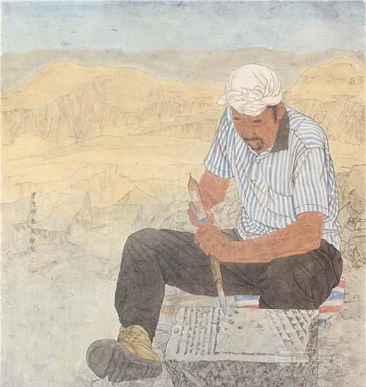 《基石1》  马杰 143×125cm