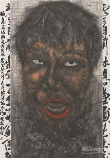 《文字浴》    蔡承翰 179x113cm