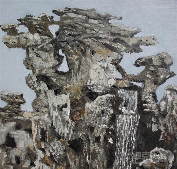 《檀园写生》  胡文剑 60X60cm