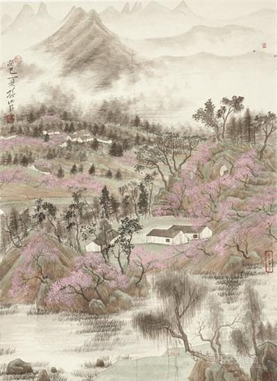 《山水》   孙洪 65×44CM 2014年