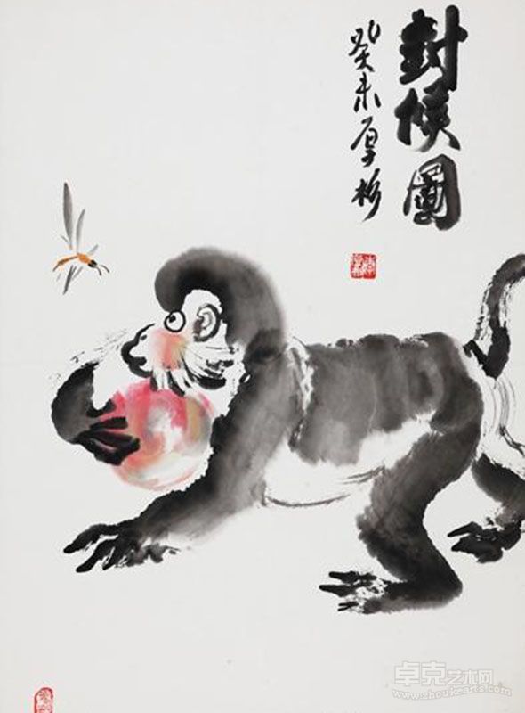 《封侯图》  李厚杉 70x46cm 2003年