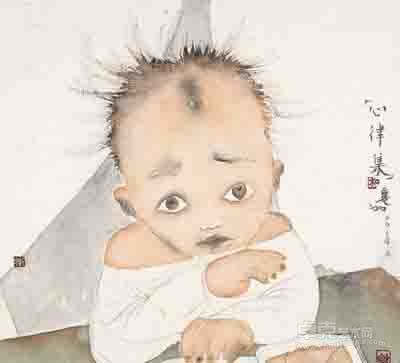 心律  纸本水墨  34×34cm 2014年