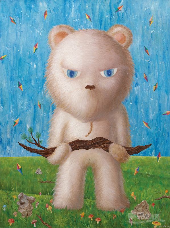 毛怪,80x60cm,oil on canvas,2013
