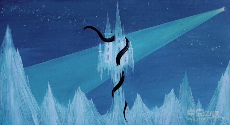 刘滨    千年空城    110×60cm    布面丙烯    2010