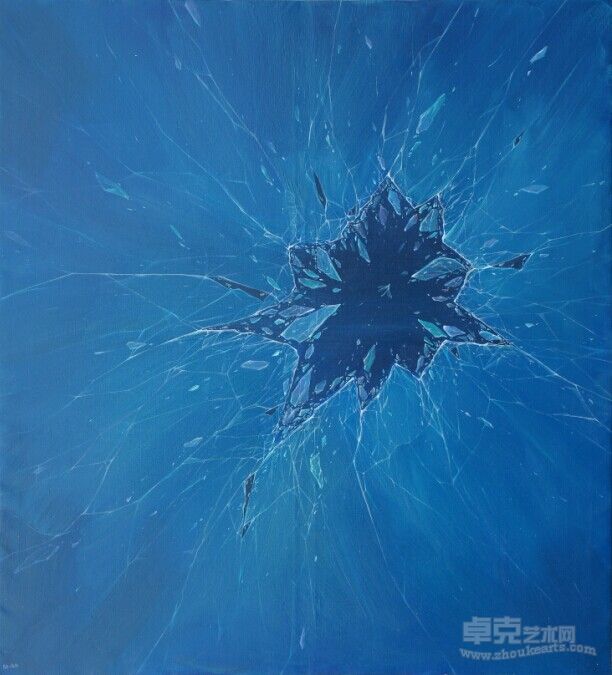 刘滨    意碎品之翱翔蜻翼    110×100cm    布面油画    2012