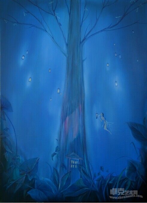 刘滨    寒森    150×110cm    布面油画    2011