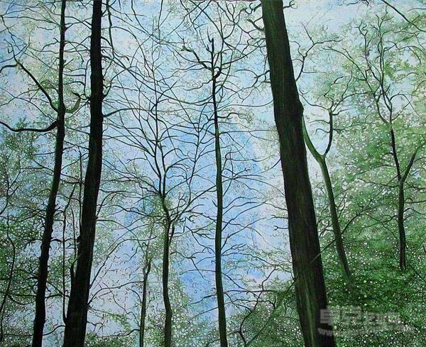 《一样的风景--守望龙井》  局部  王海龙 160cm 140 cm  2014