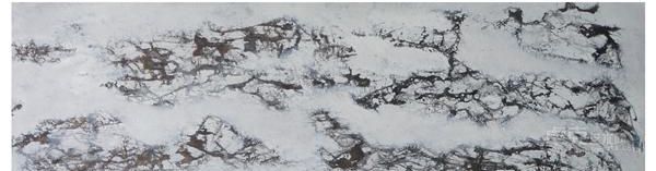 《雪景三观之一》  杨健 142x43cm 2014年