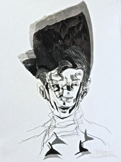 《脑洞 Brainhole2》   （32_45cm）综合材料副本