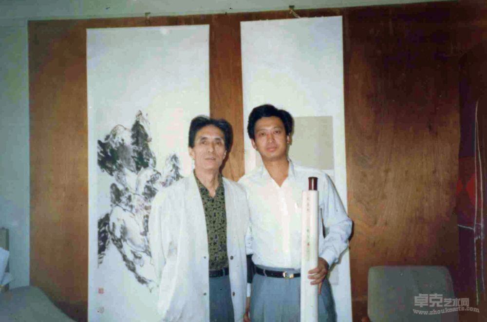 与中国画研究院院长刘勃舒先生在一起