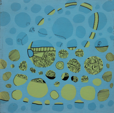 C-4布面综合 25x25cm 2011 肖梦秋