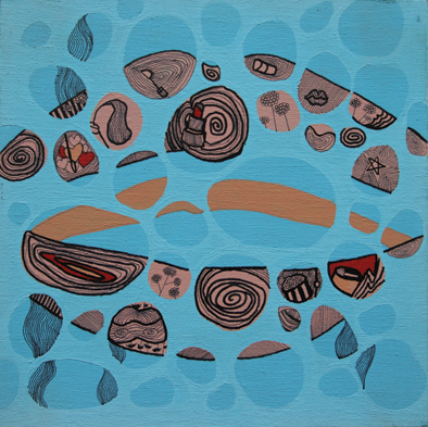 C-3布面综合 25x25cm 2011 肖梦秋