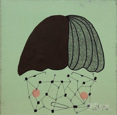 B-9布面综合 25x25cm 2011 肖梦秋