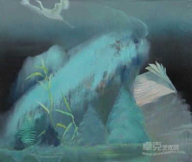 清风掠过 布面油画 51x60cm  2014 田新亮