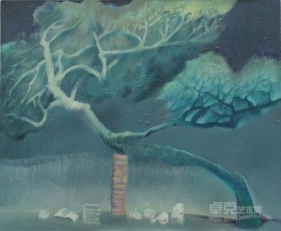 支点4 布面油画51x60cm 2014 田新亮]