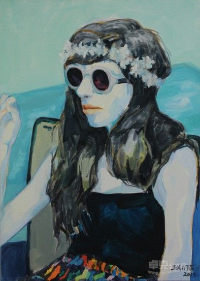 No.09.2013 布面油画 50x70cm 蒋兴
