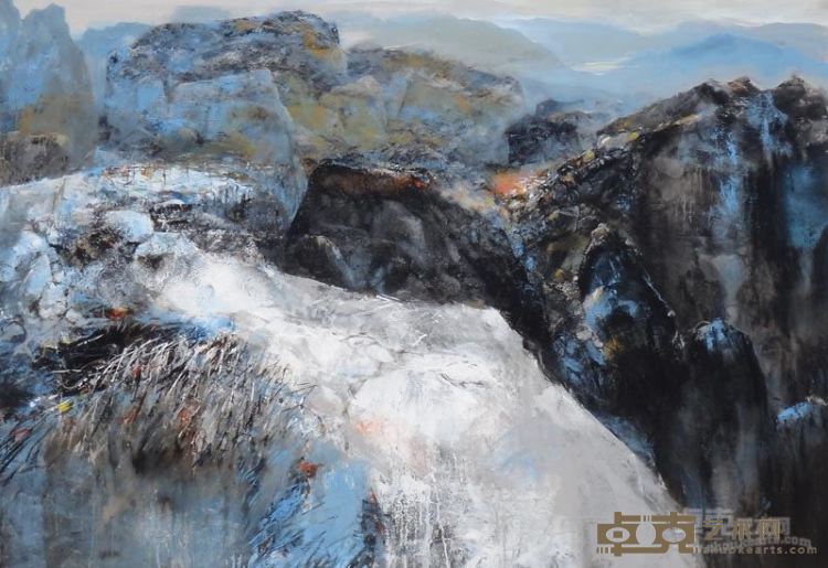 Simon Tan 《大自然系列之十九》布面油画 110cmX150cm