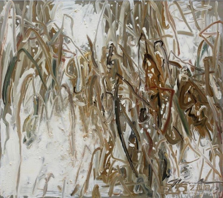 林加冰《丛生2013-4.2》布面油画 75x85cm
