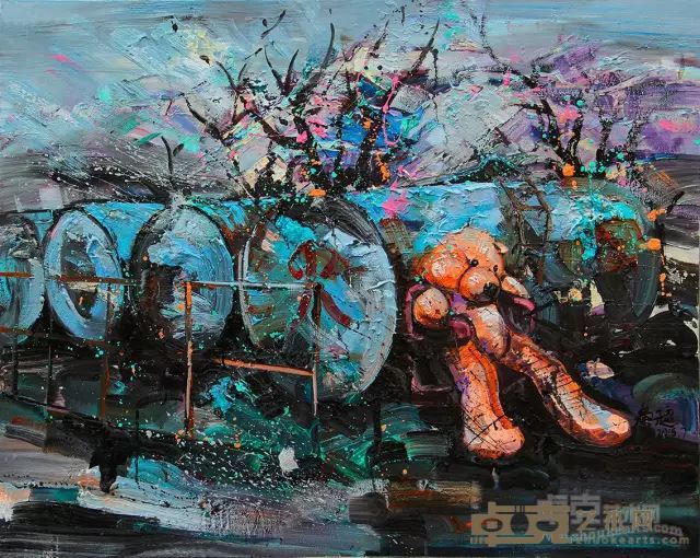 《依靠》 100x80cm 布面油画 2015年
