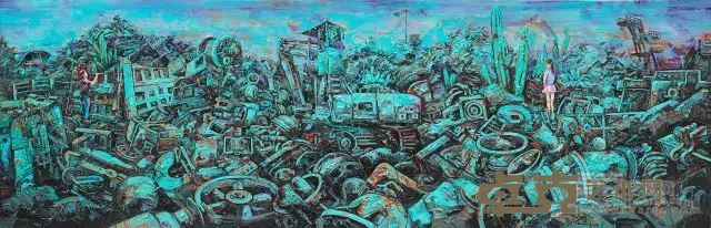《寻觅》250x  80cm 布面油画 2015年