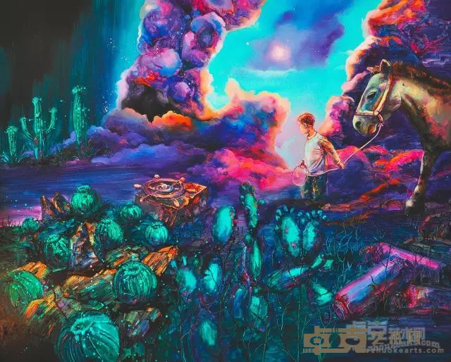 《我们一定要找到出路》100x80cm 布面油画 2014年