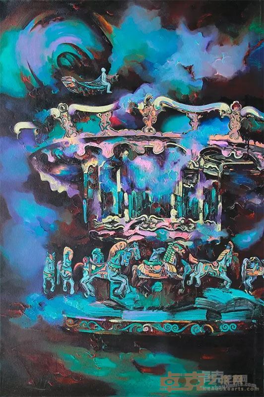 《逝去》150x100cm 布面油画 2013年