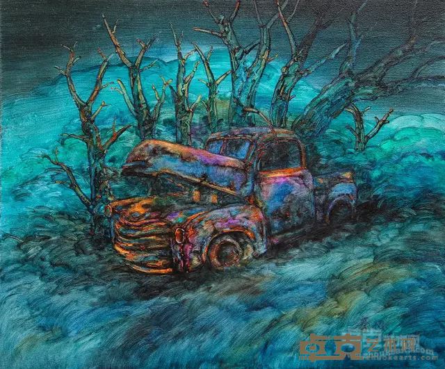 《侵蚀》 60x50cm 布面油画 2014年