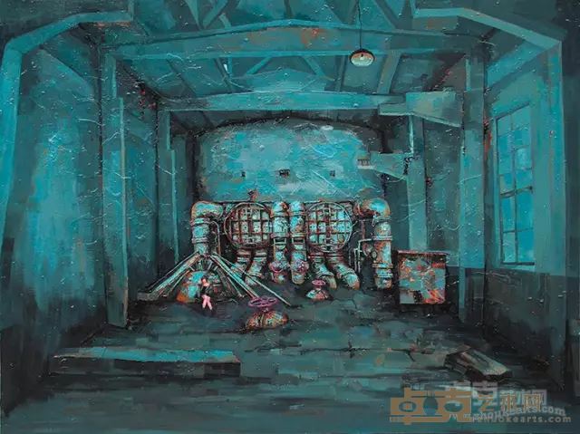 《灰色空间》200x150cm 布面油画 2015年