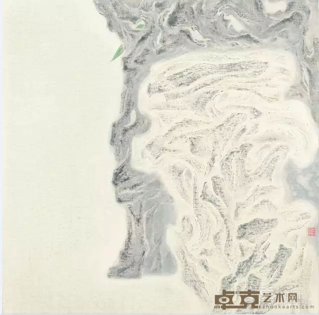 苗彤 《叶》  90x90cm