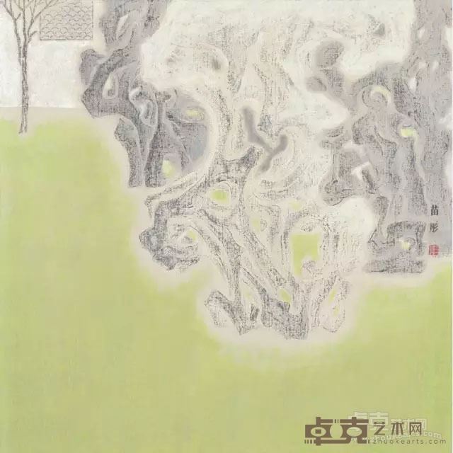 苗彤 《石谱》  90x90cm