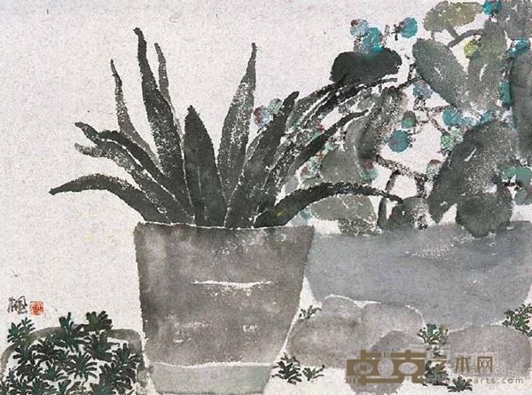 庭院之二 45cm×61cm 纸本水墨 2013