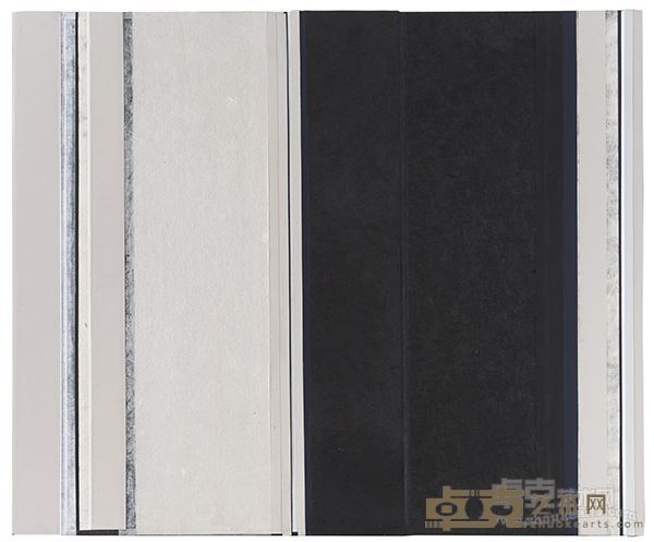 重屏 黑之二 康戴里纸、藏纸、宣纸 50×60cm 2015