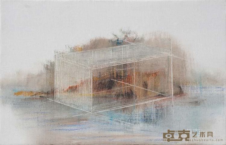 江湖4。32x50cm布面油画2015