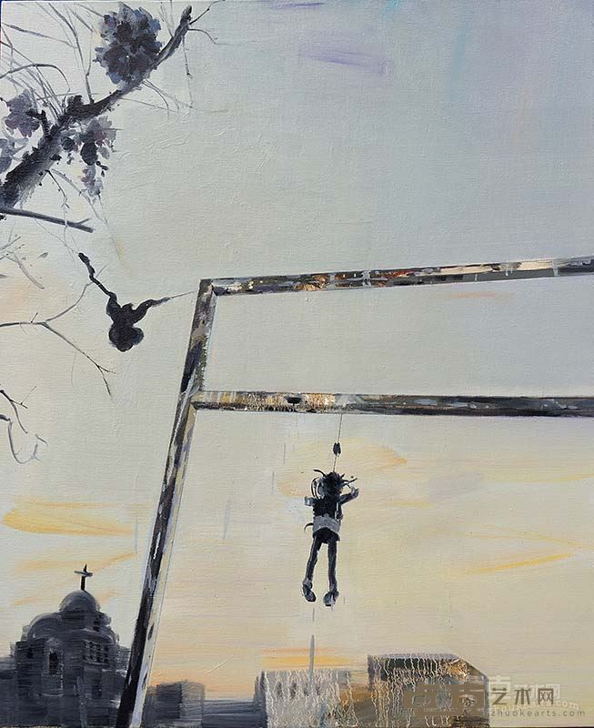 你对我说6.100x83cm布面油画2014