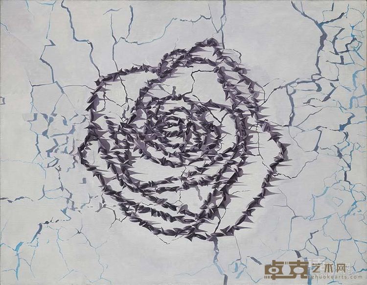 石强 花园(3) 油画&综合材料 200X200cm 2012年