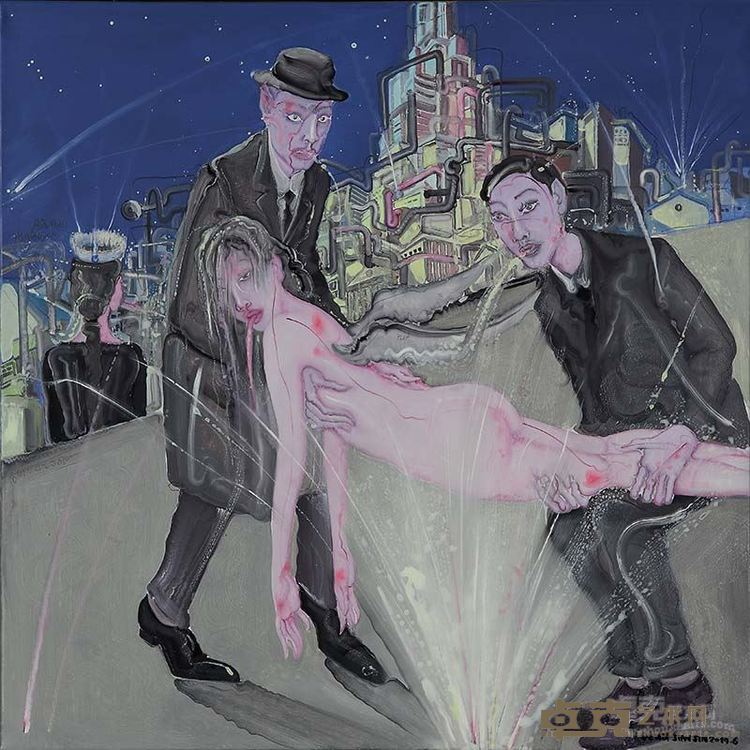 邓箭今 玛格丽特的夜晚 2014 50X50CM