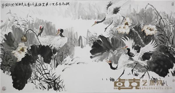秋水共长天一色 196×98 2015年