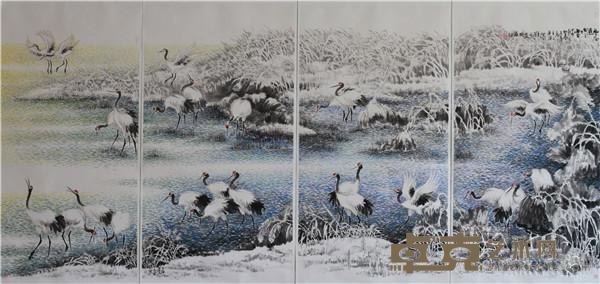 冬恋湿地雪 396×196 2014年