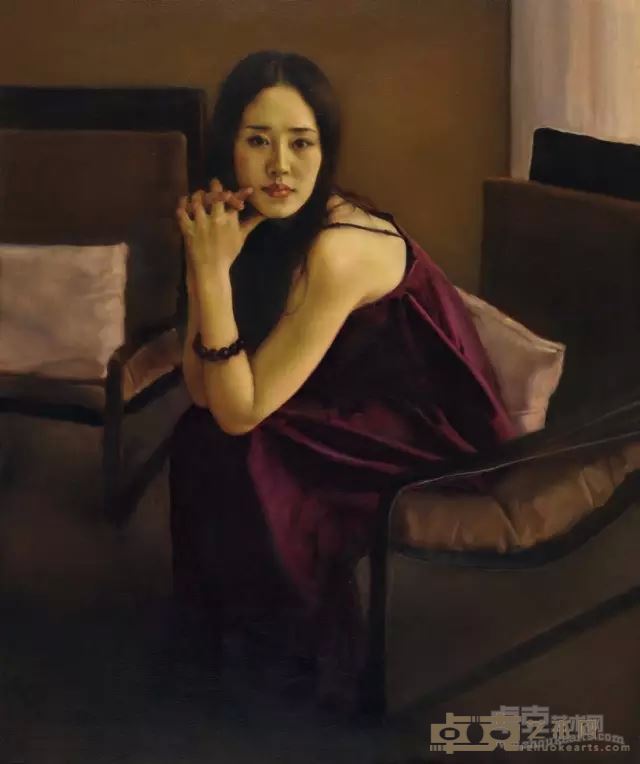 庞茂琨 《女孩》 布面油画 120cm×100cm 2013