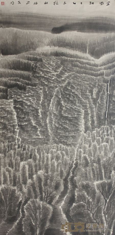 韩社林 《金风细细》 纸本设色 133cm×67cm 2015