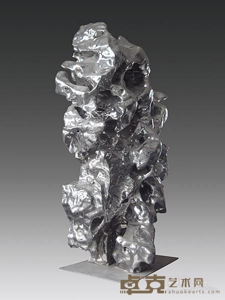 展望 《假山石117#》 390×230×130cm  不锈钢  2007