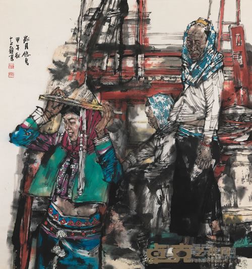 邹立颖《岁月悠长》97x90cm 2014年