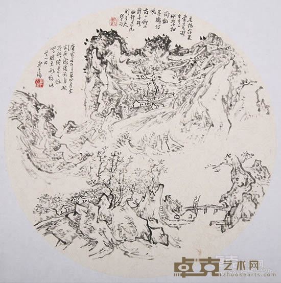 郭子绪《曲径道幽别有天》