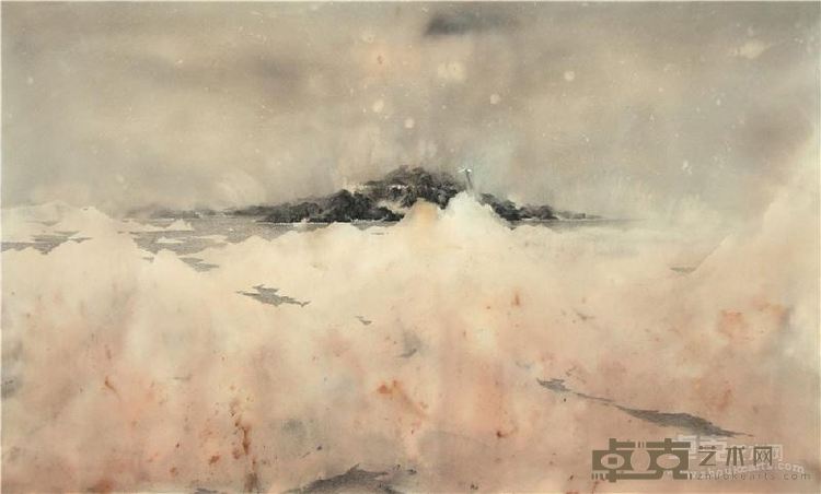 石博文-《钱来》-70x110cm-纸本 综合材料 -2015