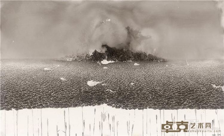 石博文-《不周》-70x110cm-纸本 墨 -2014
