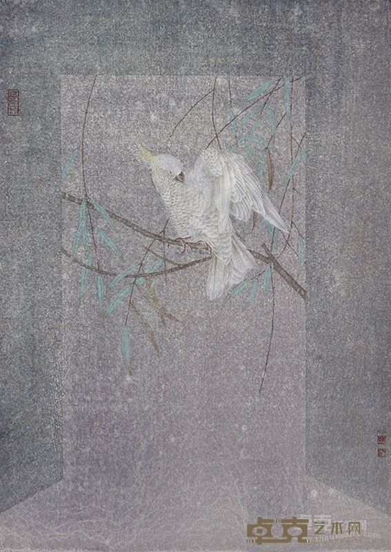 韩非 《迷城二》 68cm x48cm 纸本设色 2015年