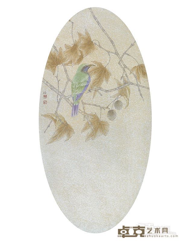 韩非《浮生物语》系列12   66x33cm  纸本设色 2015年