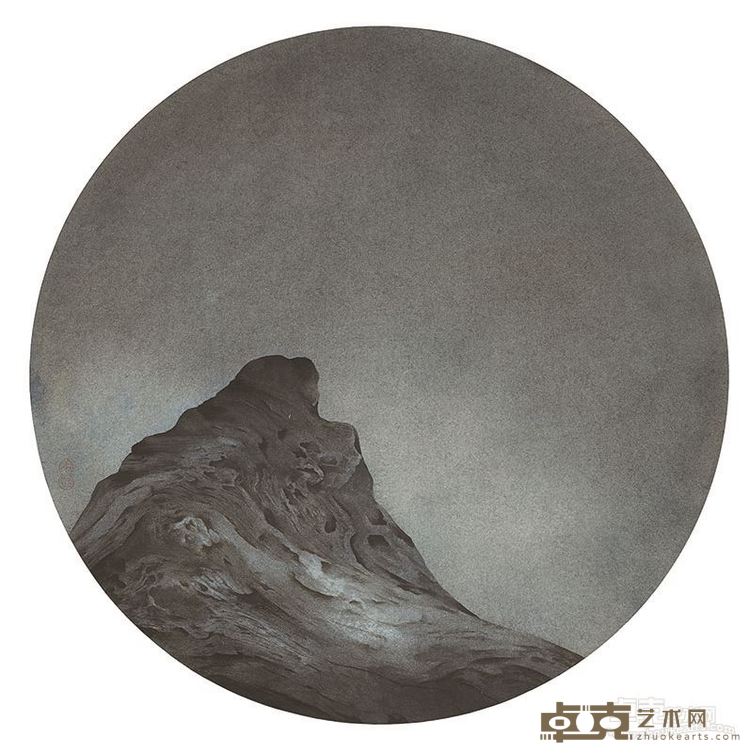 康凯 《沉香-虞山》系列  D53cm  纸本设色  2015年