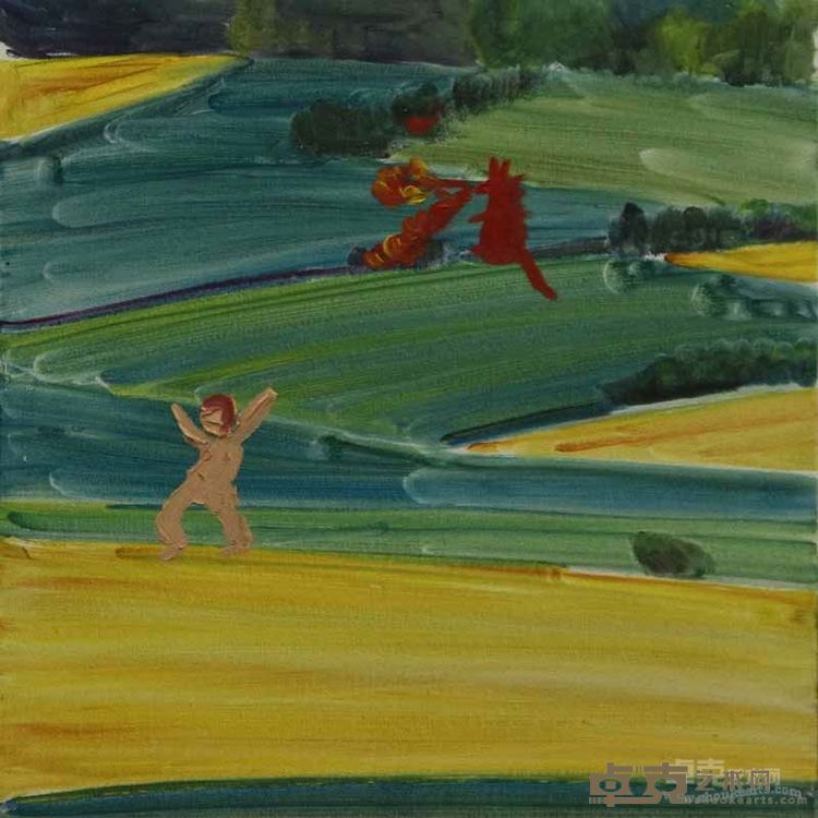 不乱我就不高兴 50x50cm    布面油画    2015